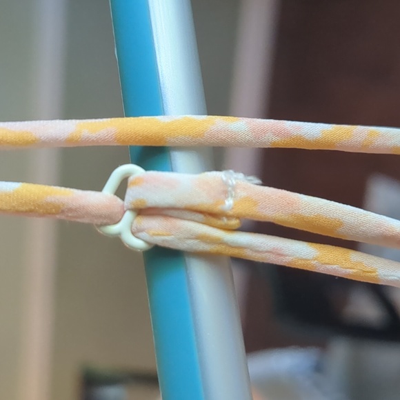 VOLCOM Orange Pastel Floral Maxi Dress - Medium EUC - Picture 5 of 6